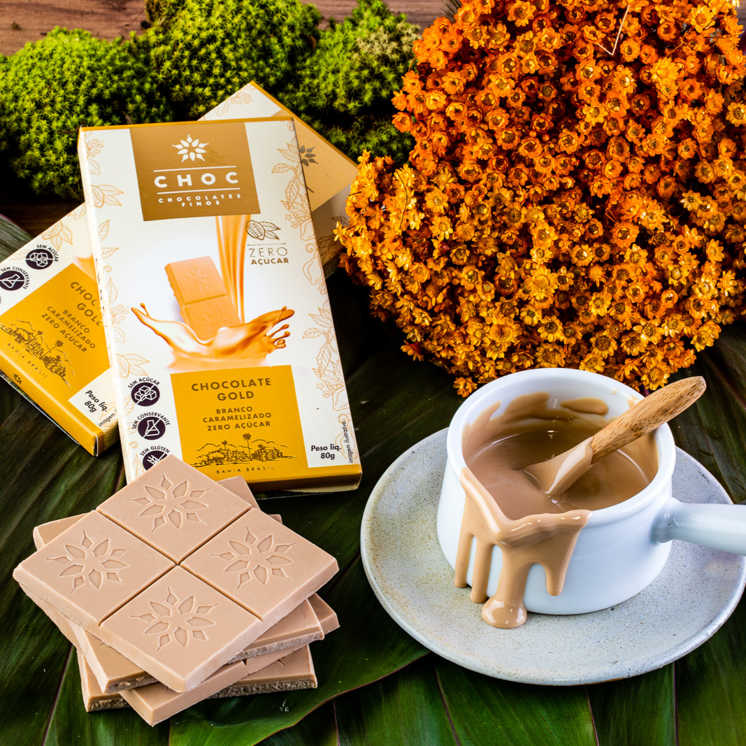 Barra Choc Branco Caramelizado