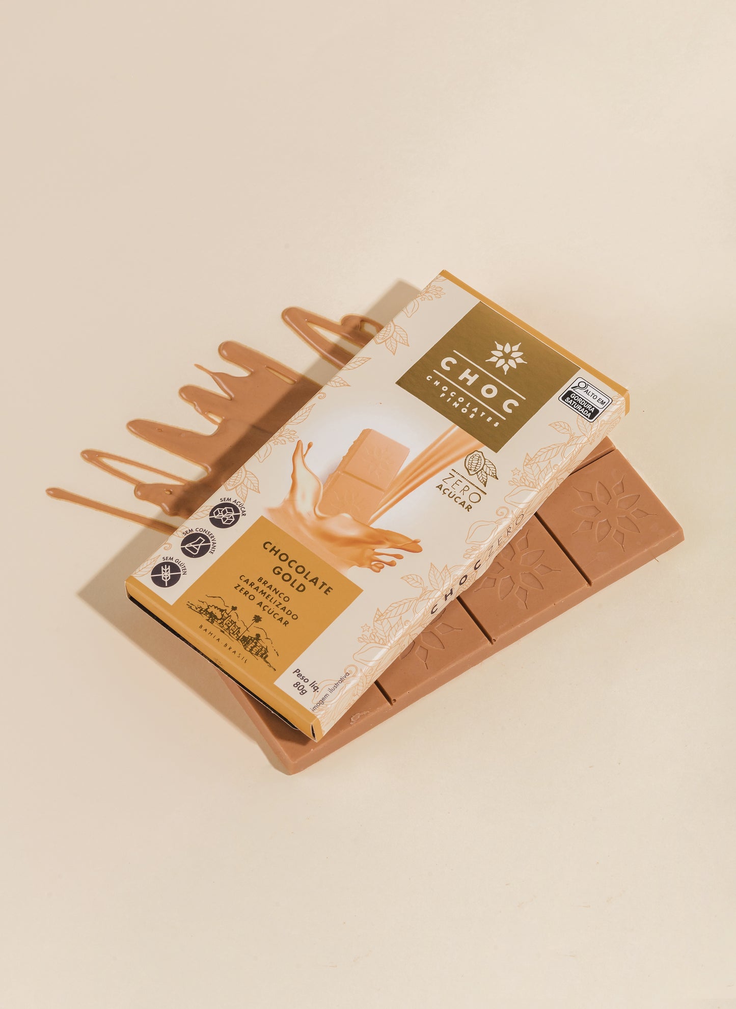 Barra Choc Branco Caramelizado