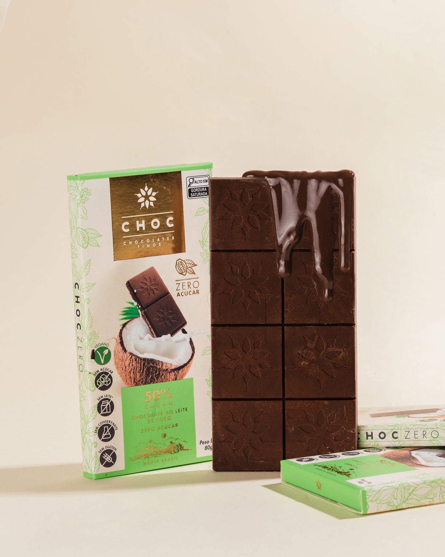 Barra Choc 50% Cacau Zero Açúcar